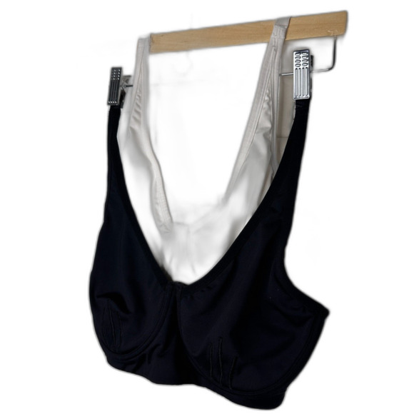 Natori Recharge Underwire Sports Bra Set Black & White 32DD High Support - Picture 1 of 9
